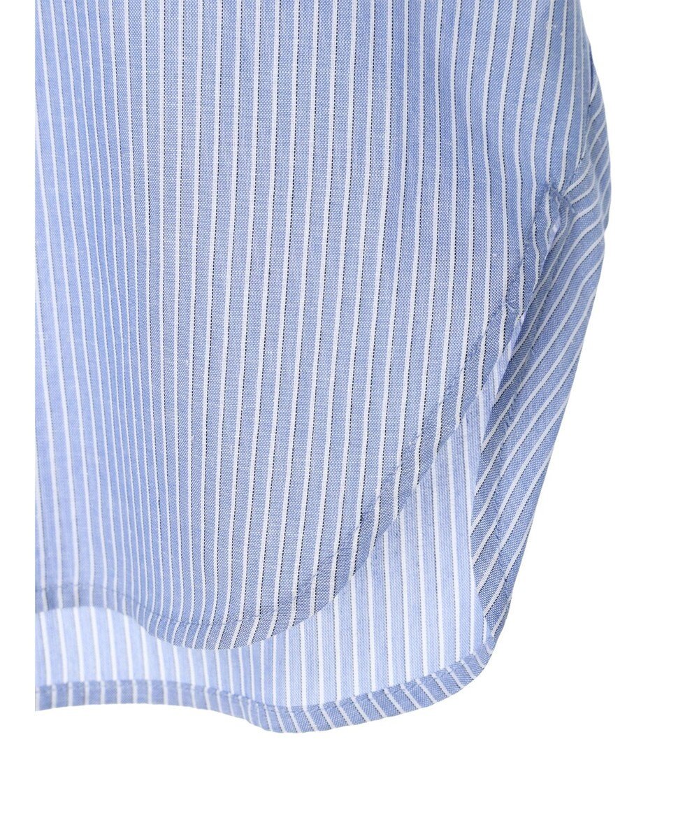 Green Parks 綿麻混フレンチスリーブスキッパーシャツ 