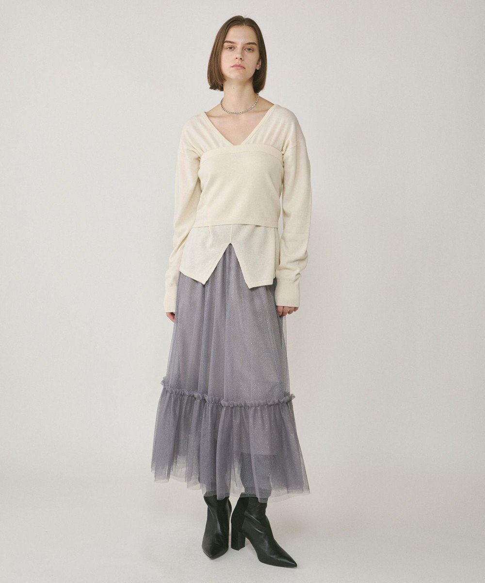 GRACE CONTINENTAL ウールベアニットトップ 