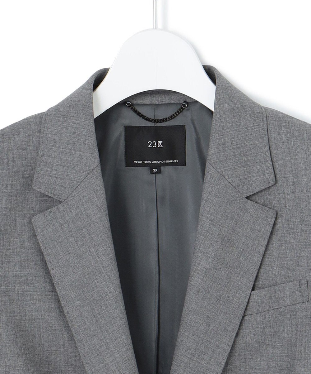 23区 【セットアップ対応】ラフィーネウール 一つ釦 ジャケット 