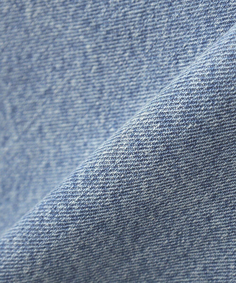 earth music&ecology 【綿100％】デニムノーカラーカバーオール 