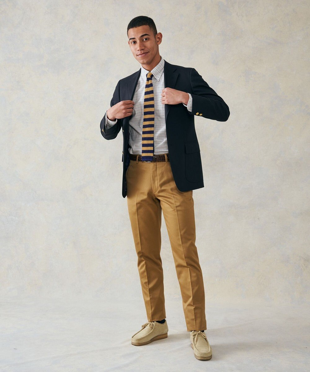 J.PRESS MEN 【定番 / 不朽の名作】ペピンメリノトロピカル 紺ブレザー / 金釦 / 背抜き / Authentic-Fit 