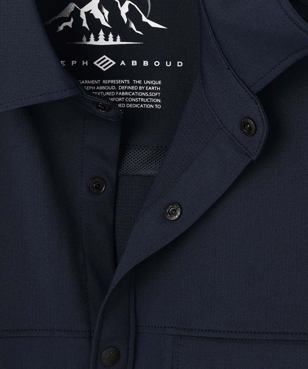 JOSEPH ABBOUD MOUNTAIN 【UVカット/接触冷感】SOLAMENT トリコットメッシュ 半袖 シャツ 