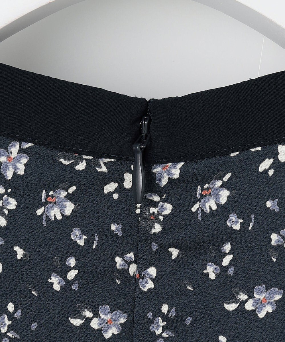 J.PRESS LADIES L 【洗える】スパンウェーブフラワープリント ワンピース 