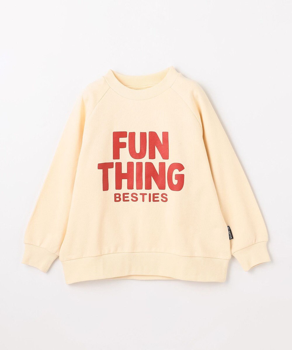 ANY KIDS ロゴプリント トレーナー 