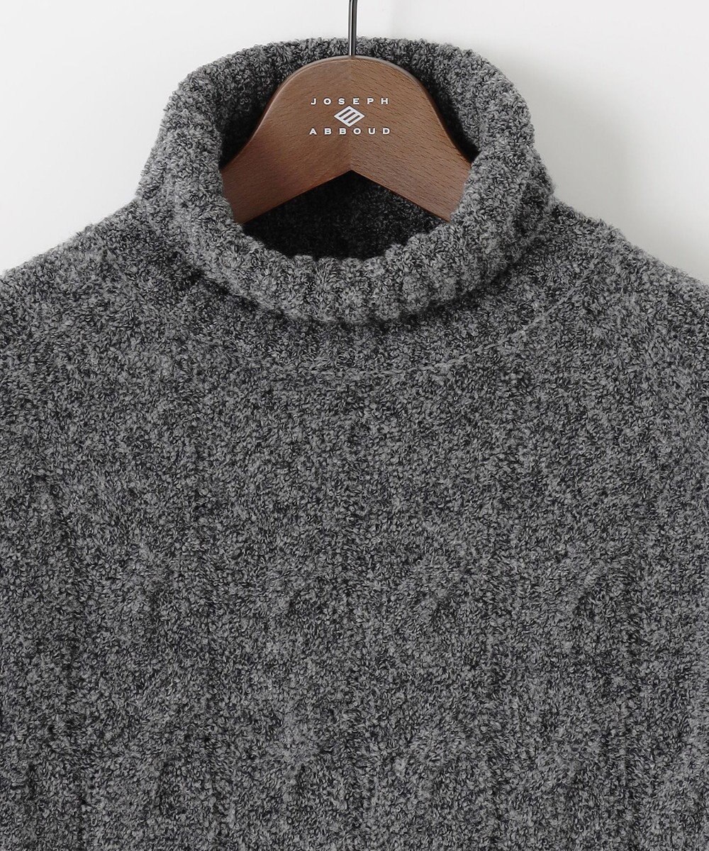 JOSEPH ABBOUD 【インポート素材/ソフトな肌触り/軽量】MOUSSE タートルネックニット 