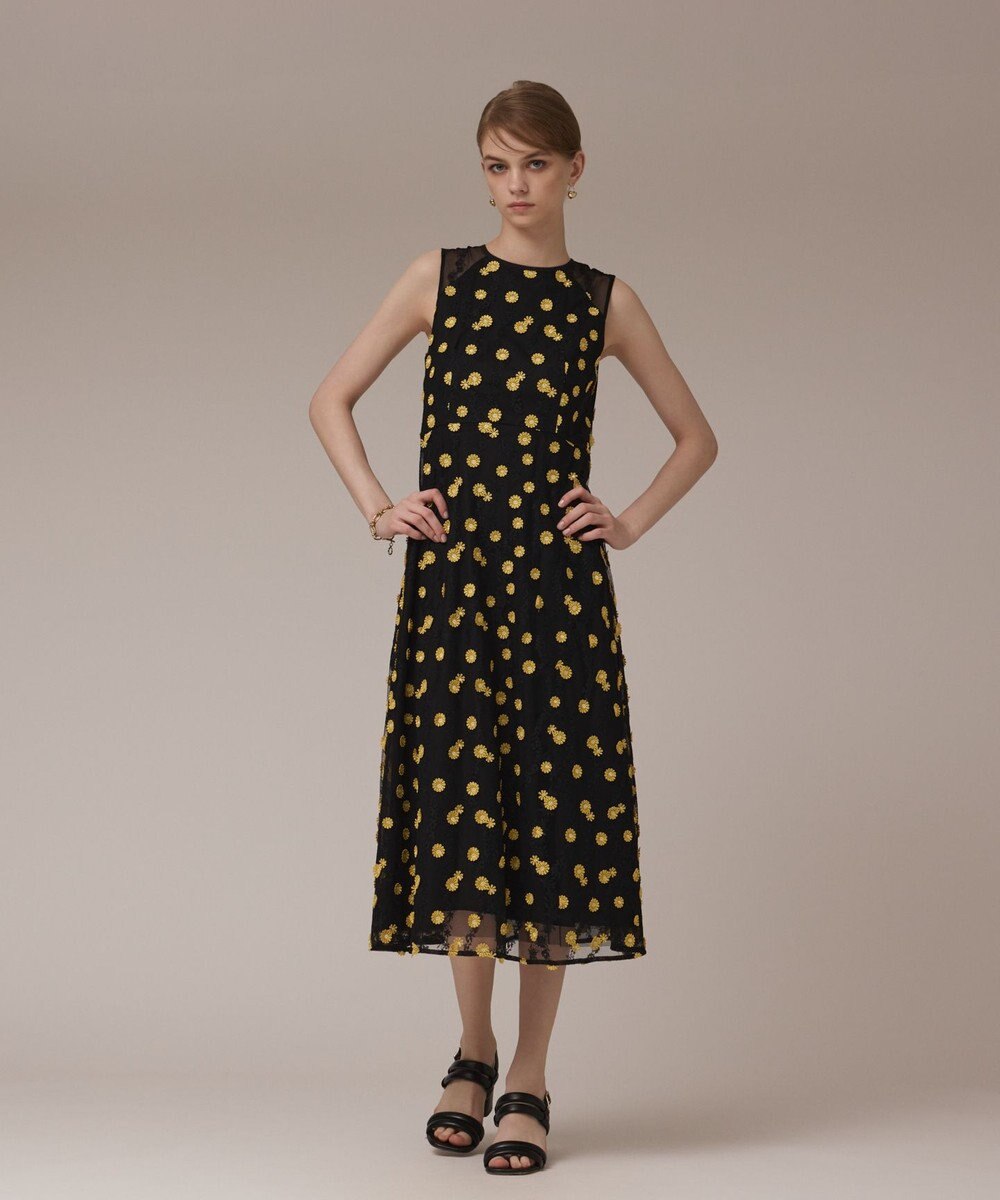 GRACE CONTINENTAL バイカラーレースワンピース 