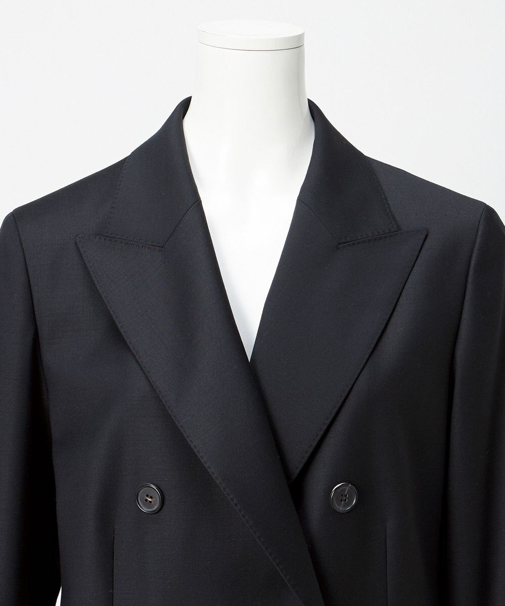 23区 【エステータ】ウールシルクギャバジン ダブルブレストジャケット 