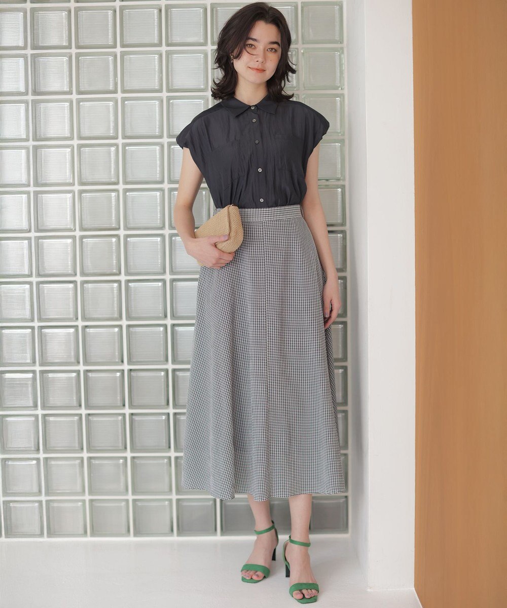 組曲 L ギャザーライトデシン ブラウス 