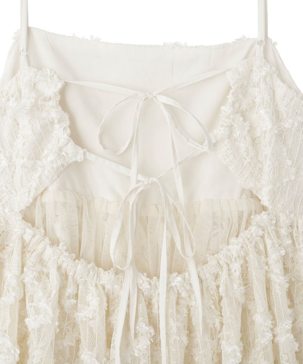 earth music&ecology 【予約】フリンジレースキャミビスチェ 