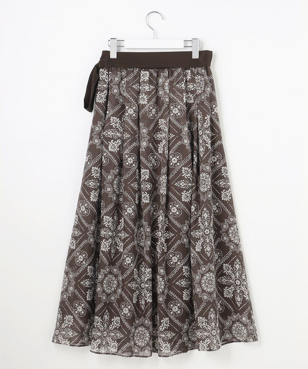 自由区 ロータスタイルプリント スカート 