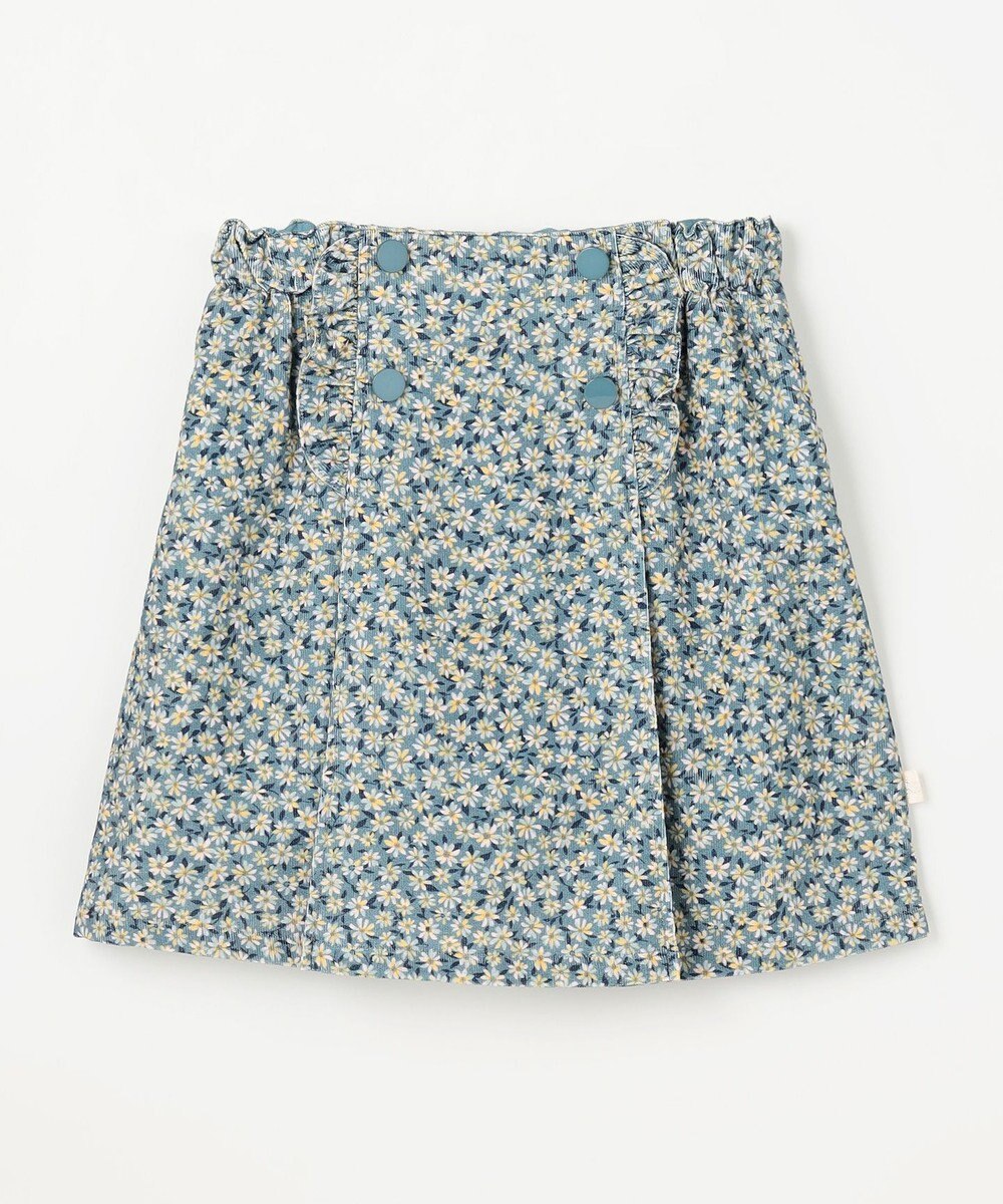 組曲 KIDS 【110-140㎝】モノトーンフラワーコーデュロイ キュロット 