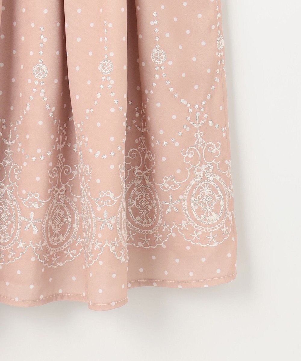 組曲 KIDS 【150-170㎝】ドットシフォン ワンピース 