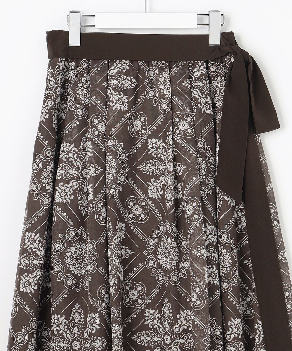 自由区 ロータスタイルプリント スカート 