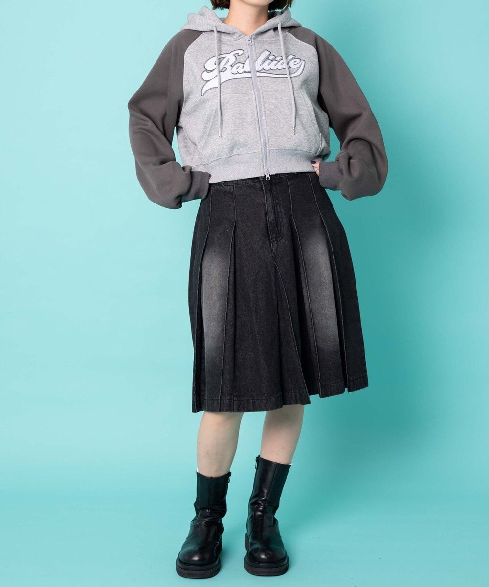 WEGO カレッジロゴラグランジップパーカー 