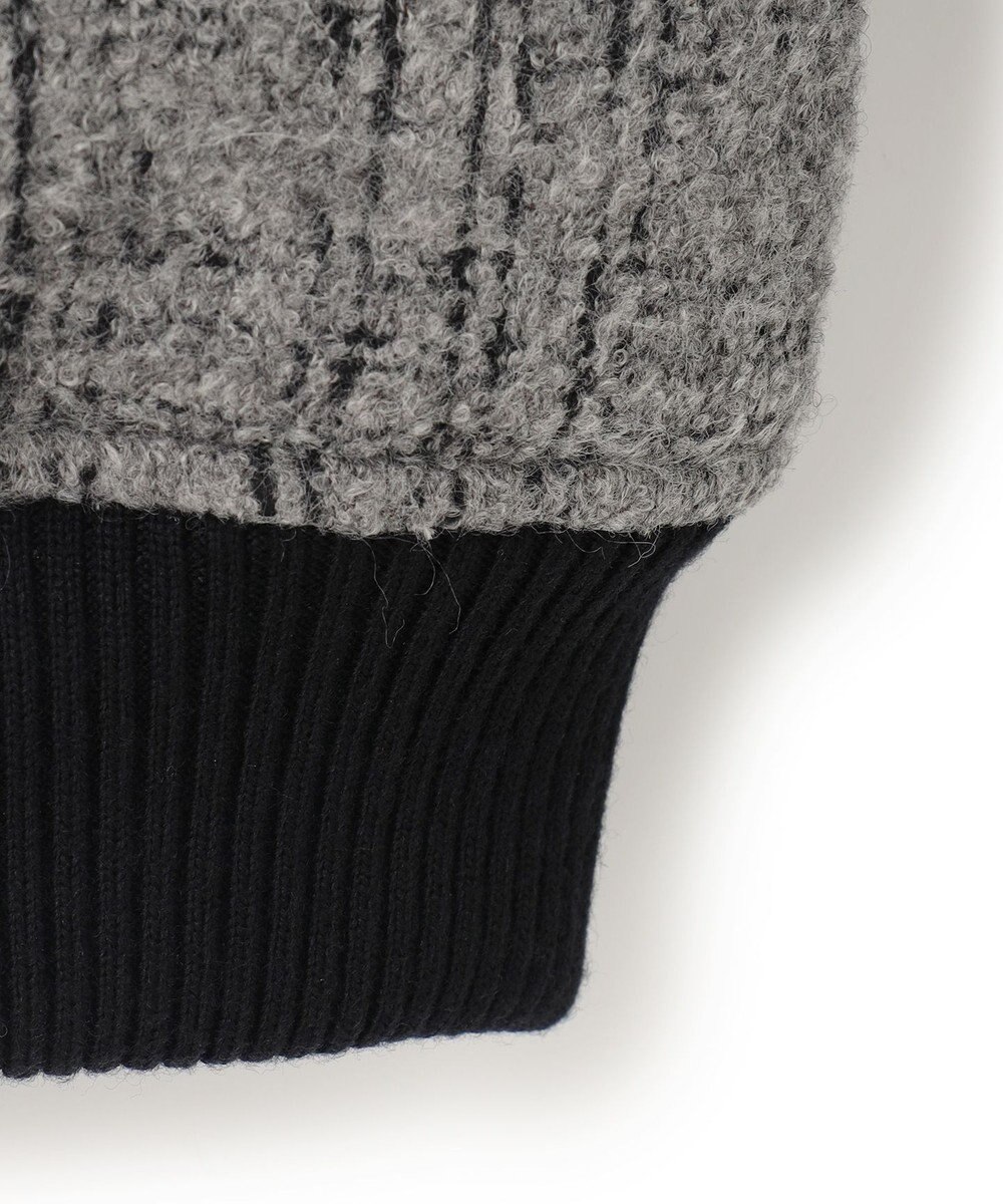 JOSEPH HOMME レザーブロックブークレ　ブルゾン 