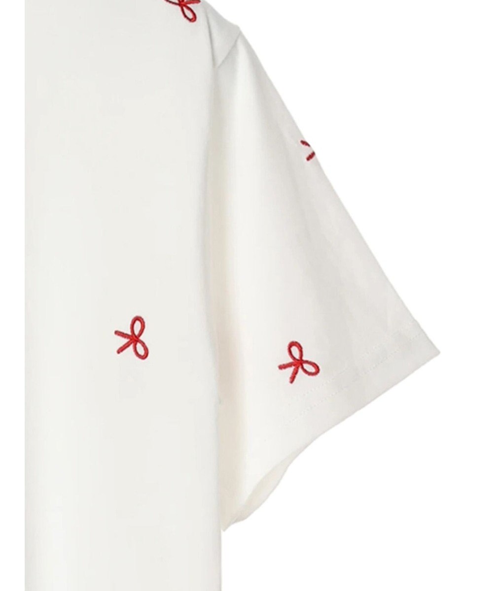 Green Parks ・Ｄｏｕｂｌｅ　Ｆｌａｇｓ　リボン刺繍ＴＥＥ 