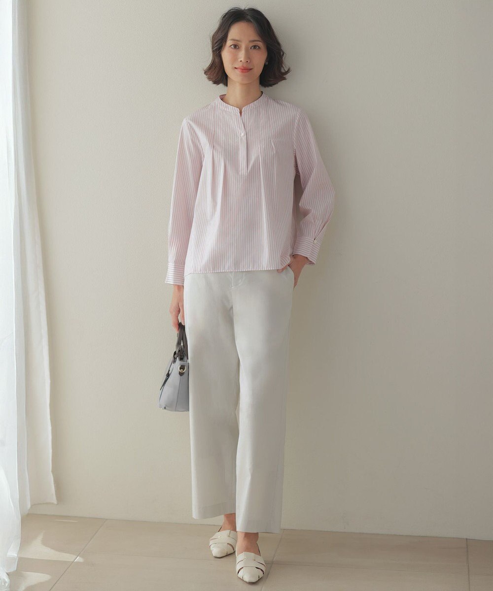 J.PRESS LADIES 【WEB限定カラーあり】コンパクトエステネージュ スキッパー ブラウス 