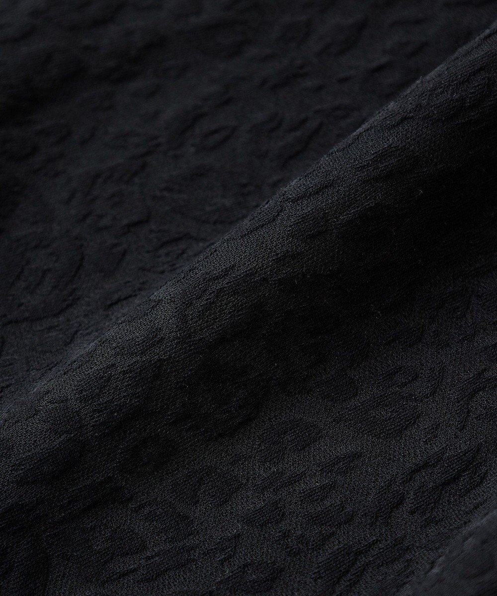 Green Parks ヒョウ柄ジャガードペプラムチュニックブラウス 