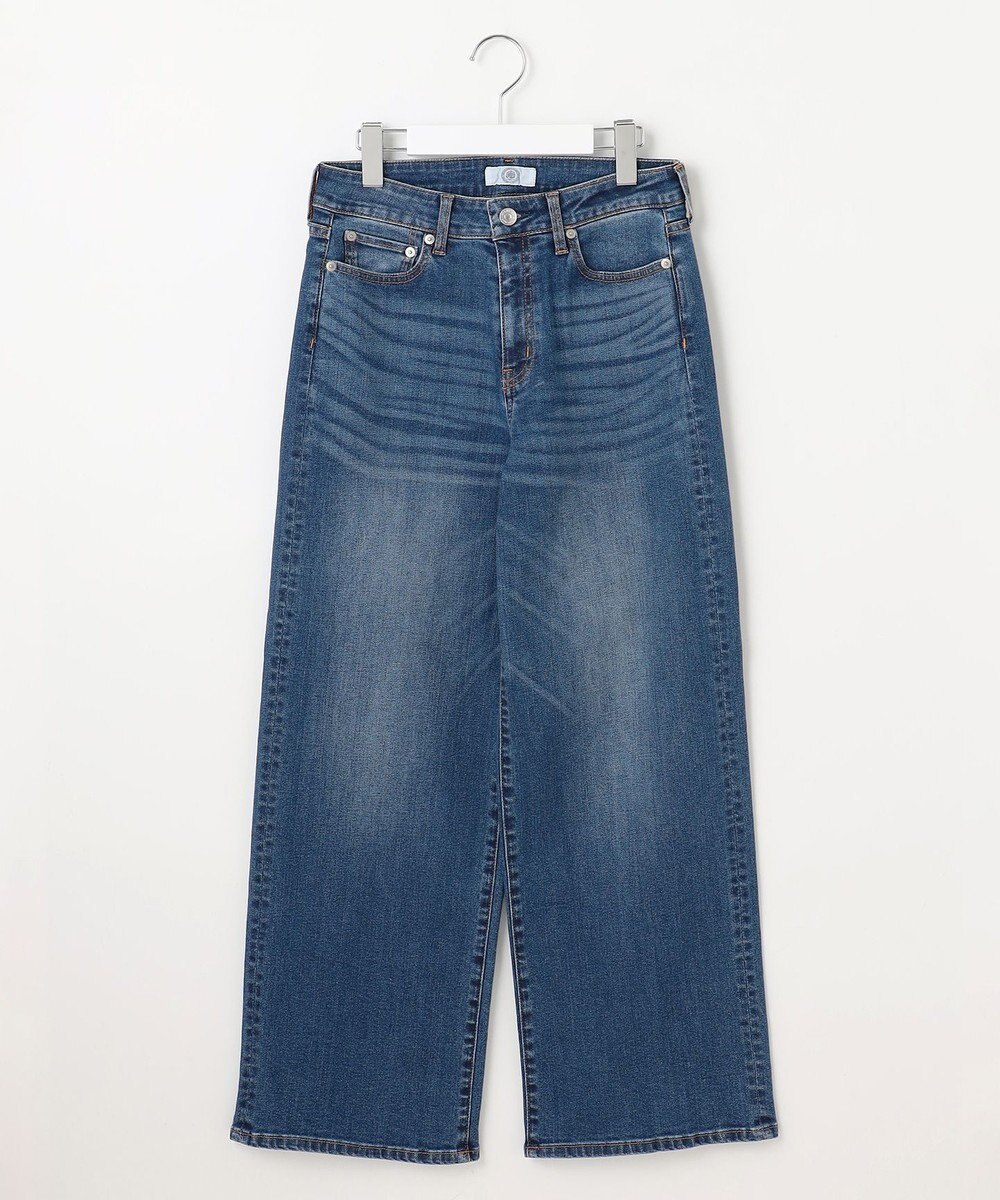 J.PRESS LADIES 【洗える】BASIC STRETCH DENIM ワイド ストレート デニム 
