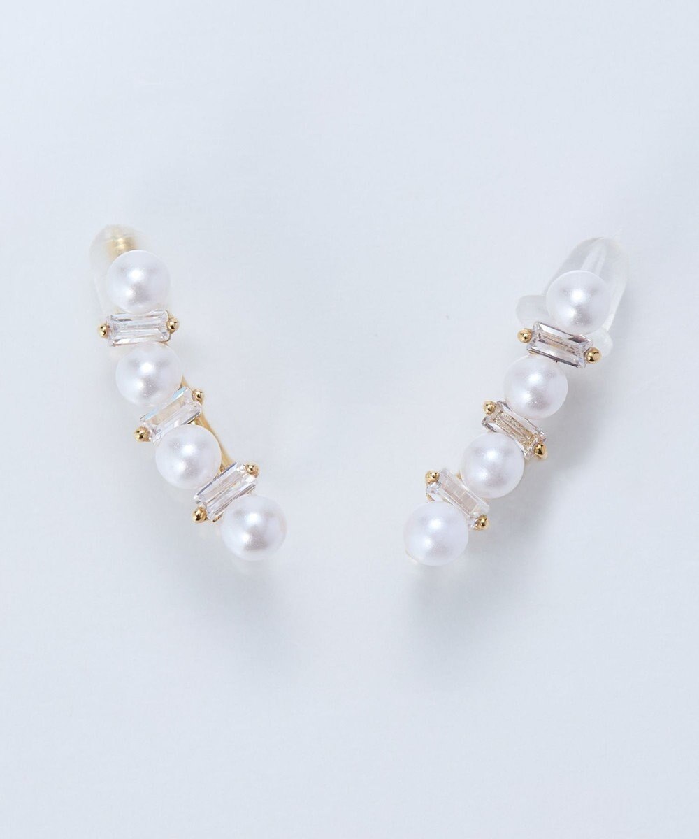 Phoebe 2wayパールブリンクピアス&イヤリング　ゴールド 