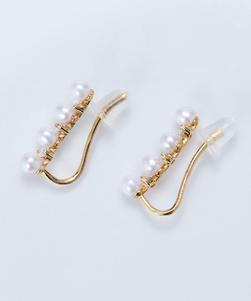 Phoebe 2wayパールブリンクピアス&イヤリング　ゴールド 