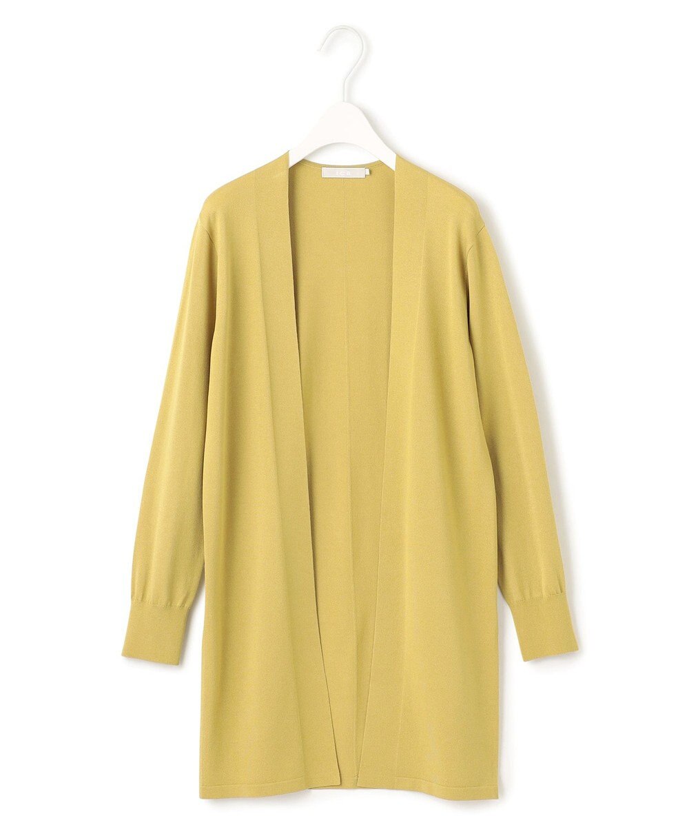 ICB 【洗える】シンセティックハイゲージ ロングカーディガン 