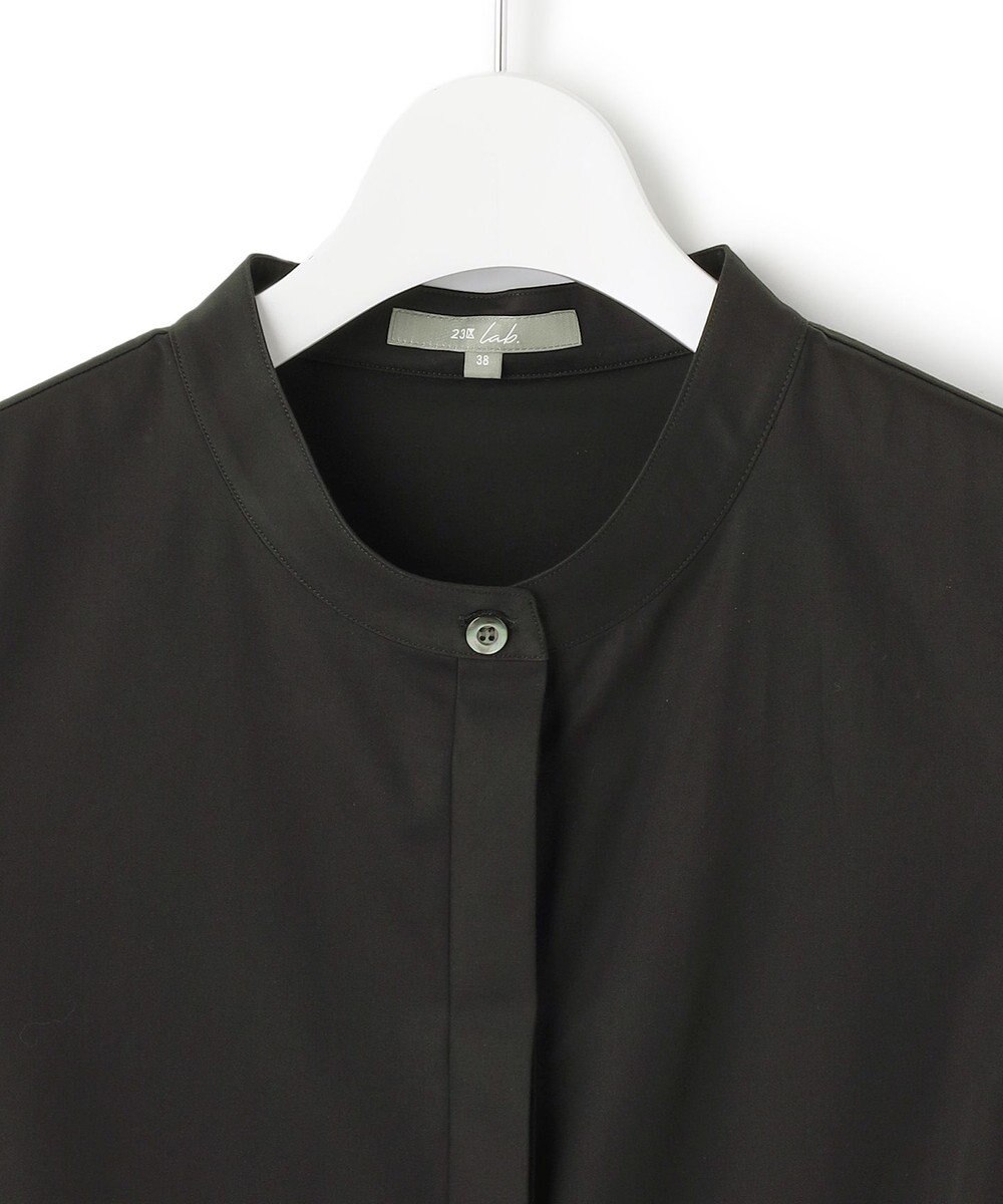 23区 【23区 lab.】ハイカウントコットン パフスリーブ シャツ 