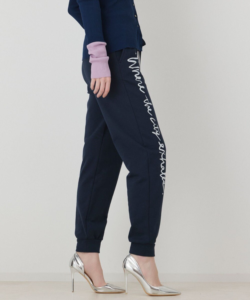 GRACE CONTINENTAL ロゴプリントスウェットパンツ 
