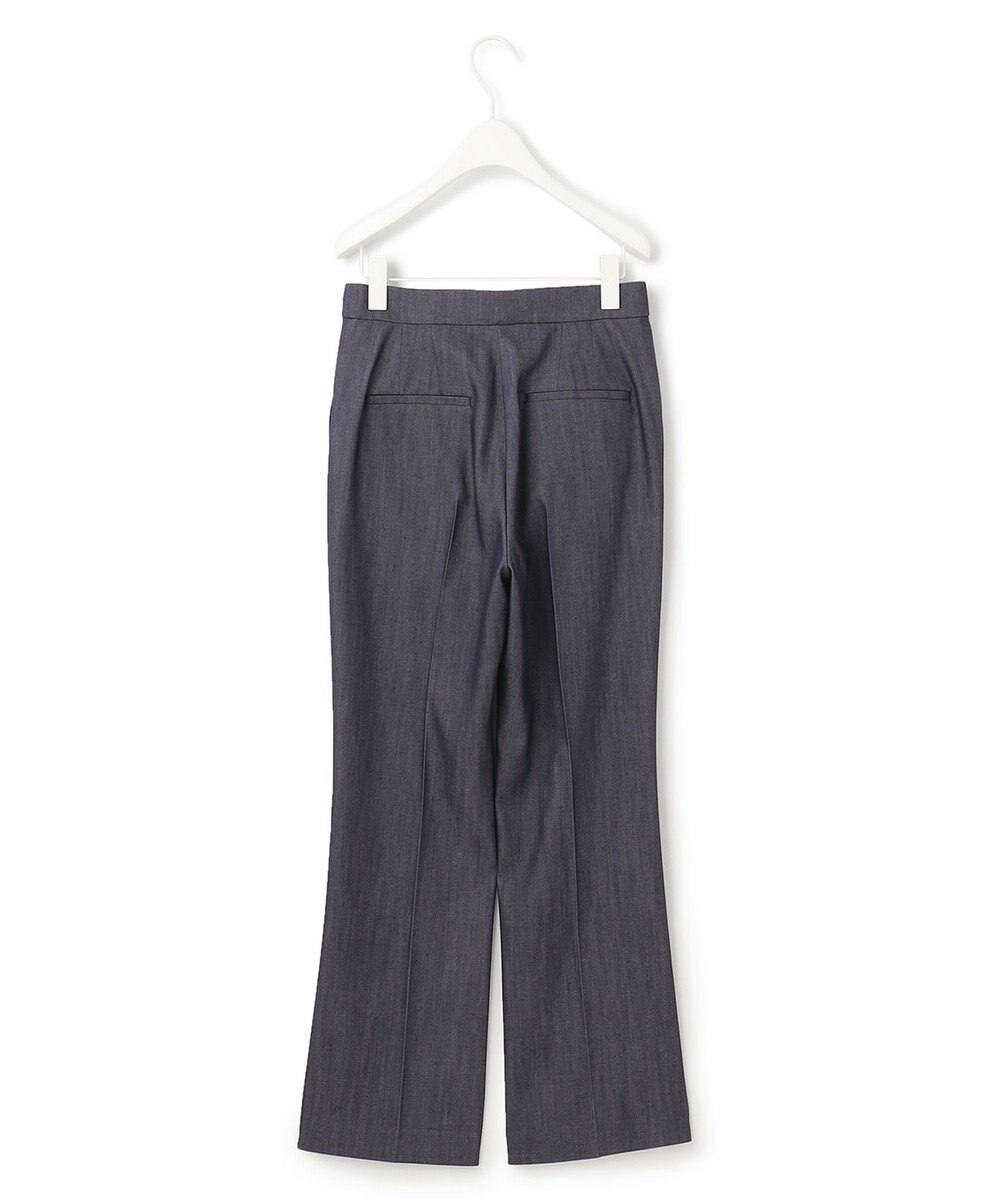 ICB L 【洗える】リアクティブソフトデニム　セミフレアパンツ 