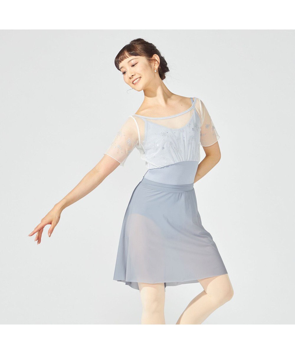 Chacott ハーフスリーブレオタード 