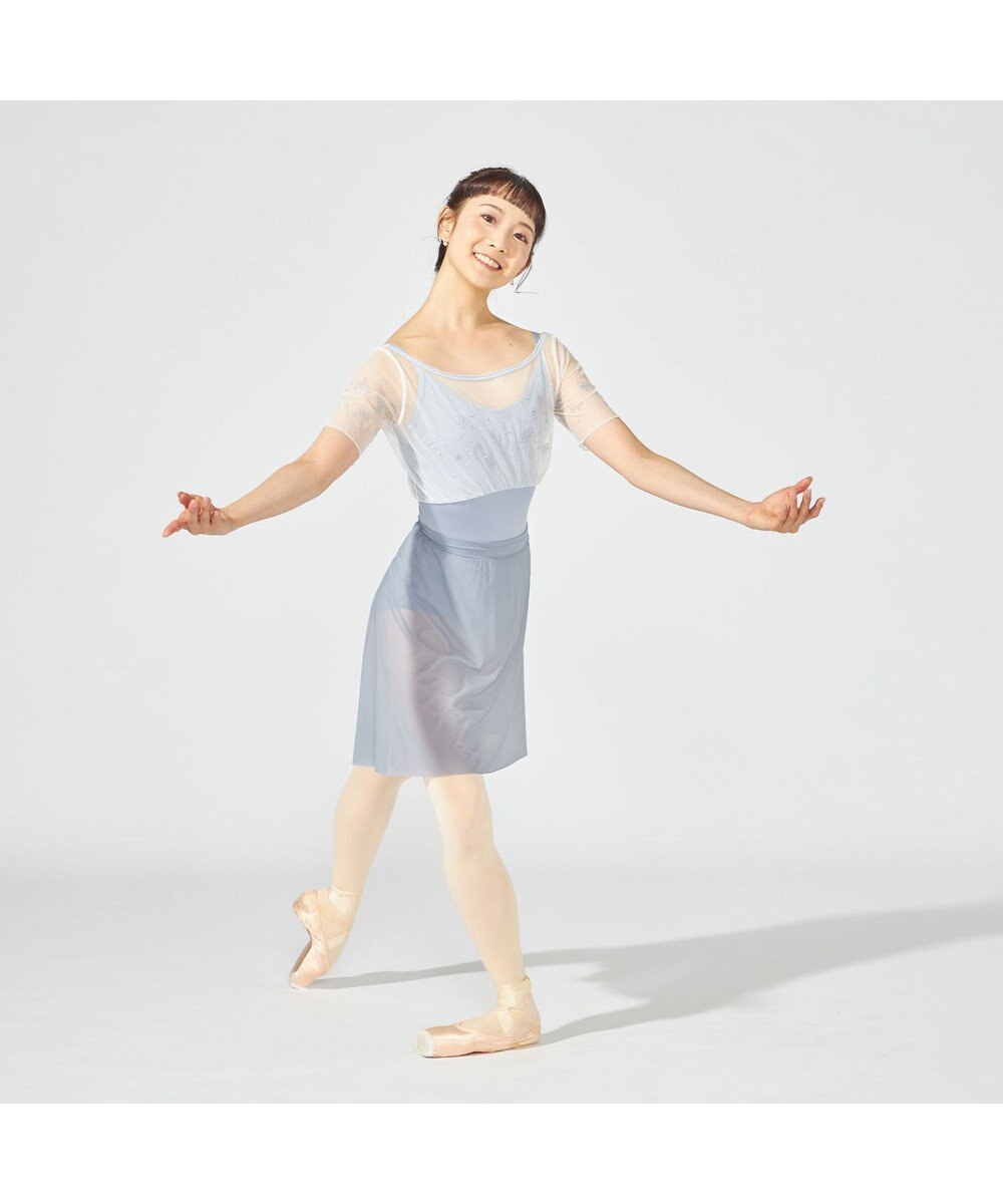 Chacott ハーフスリーブレオタード 