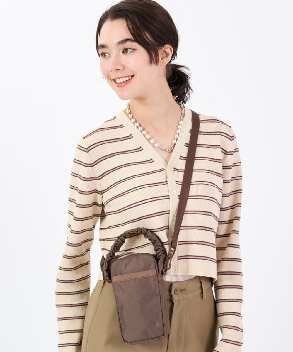 LeSportsac GH MINI PHONE XBODY/ダークチョコレート 