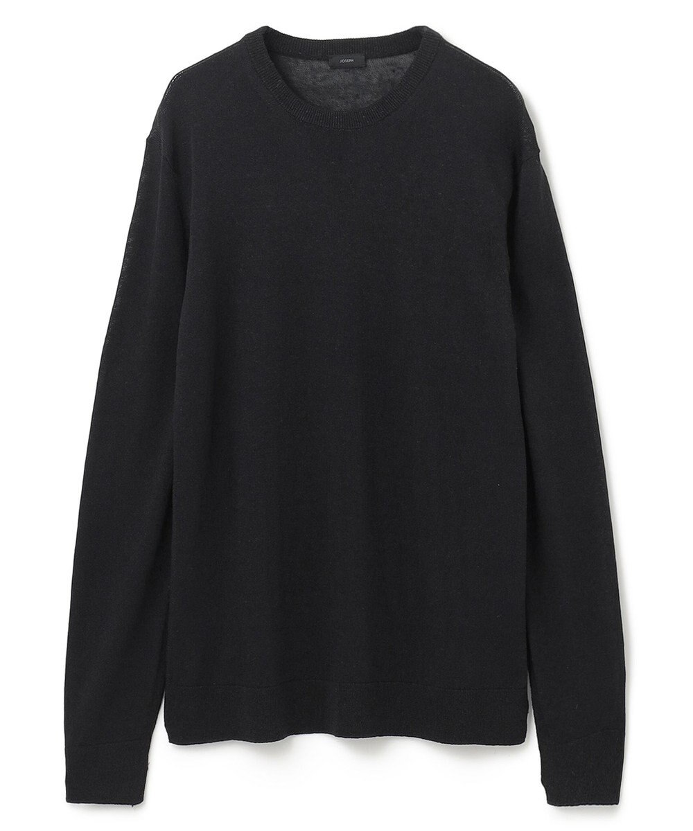JOSEPH HOMME リネンナイロンプレーン　クルーネックニット 