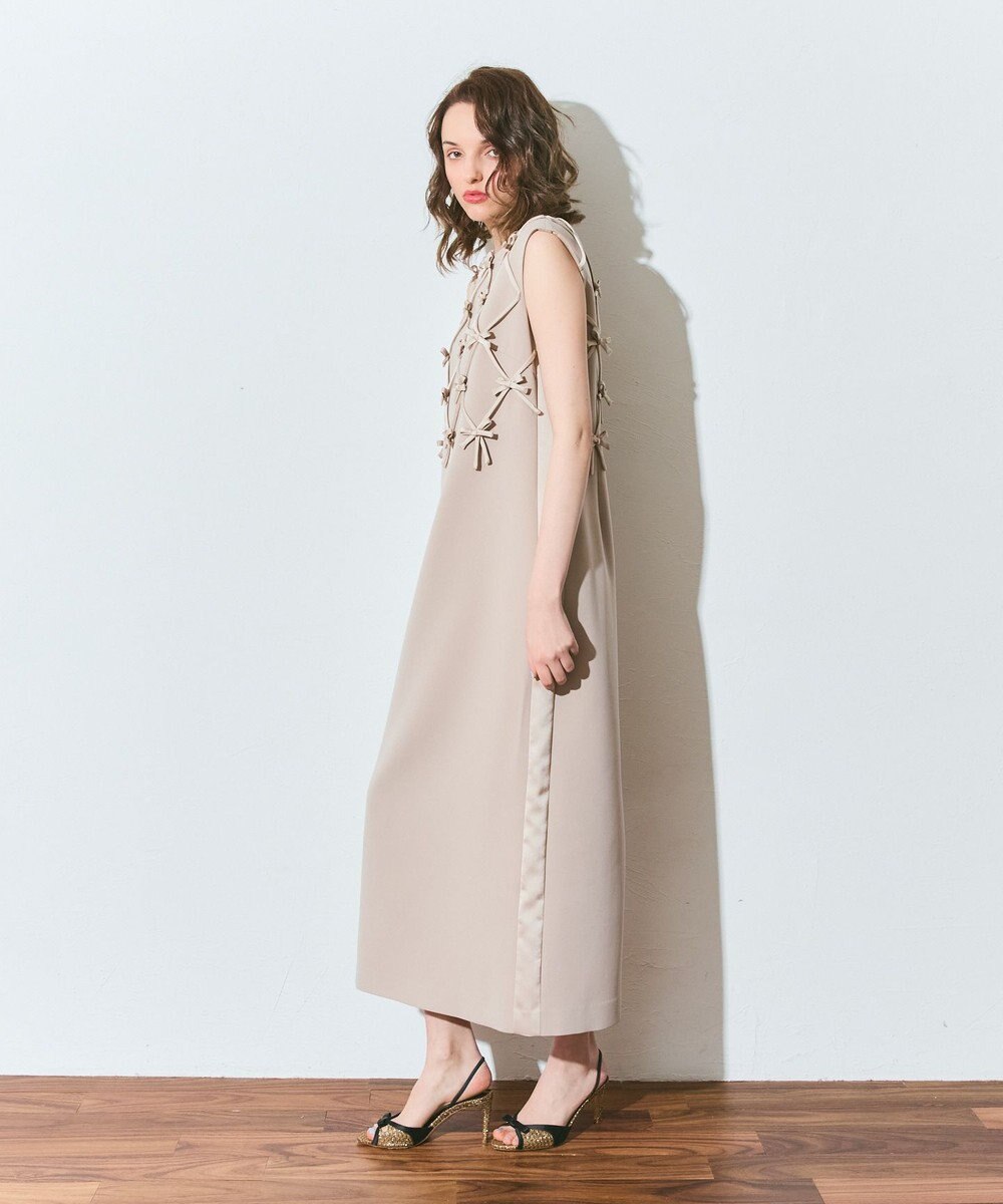 GRACE CONTINENTAL リボンモチーフドレス 