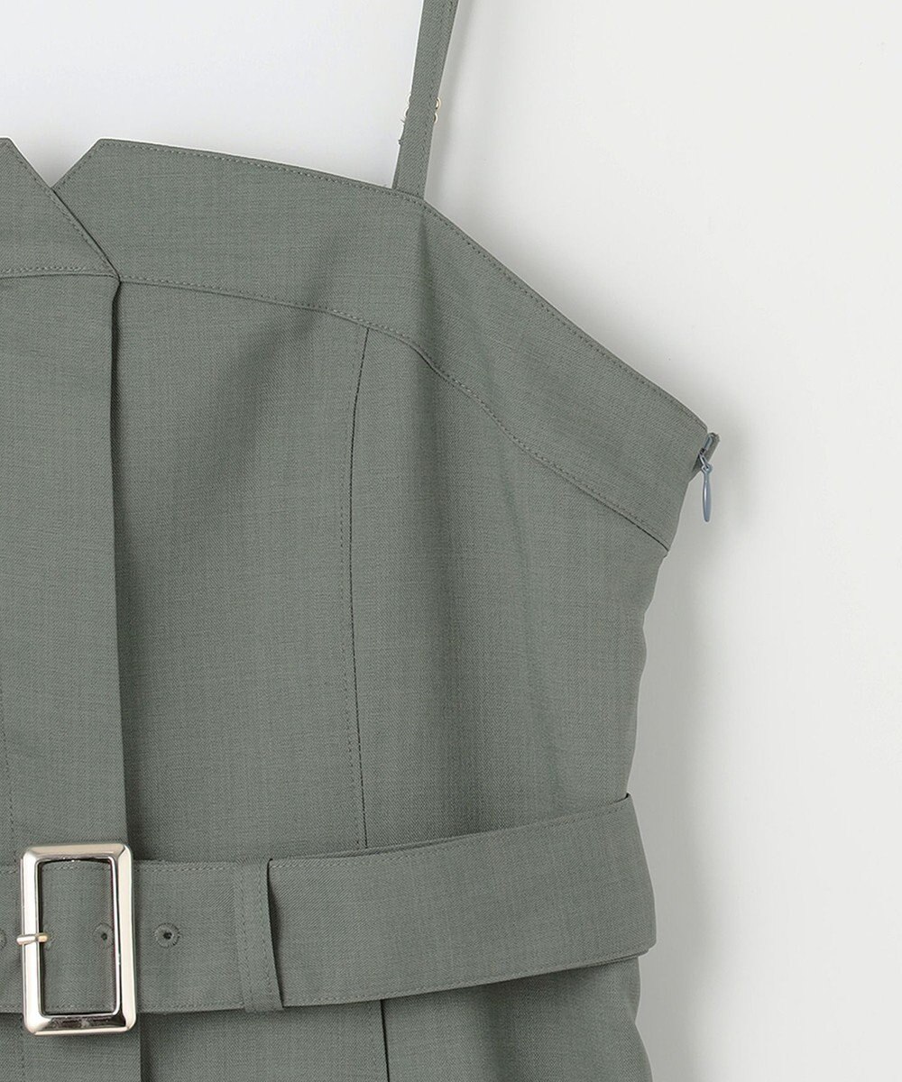 ANY SIS L 【2SET】ビスチェワンピース×シアーラッセルプルオーバーセット 