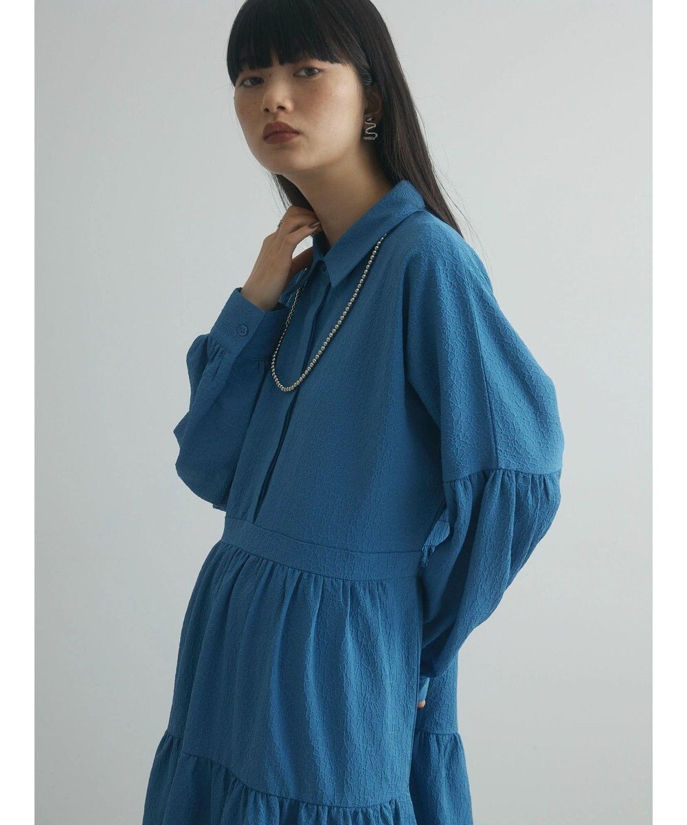 Green Parks armonia. ジャガードシャツワンピース 