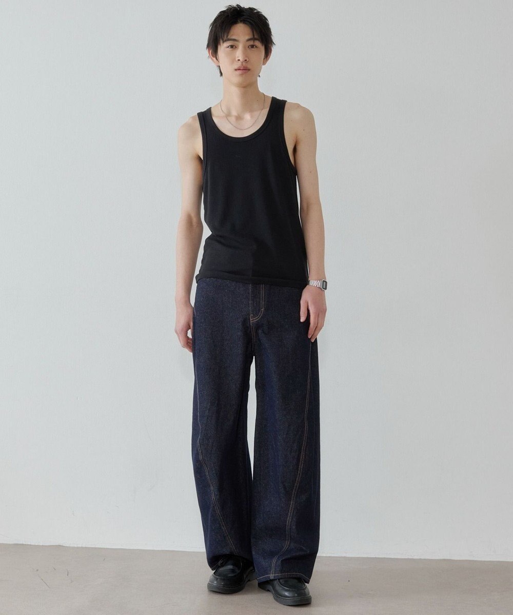 WEGO コットンリブタンクトップ 