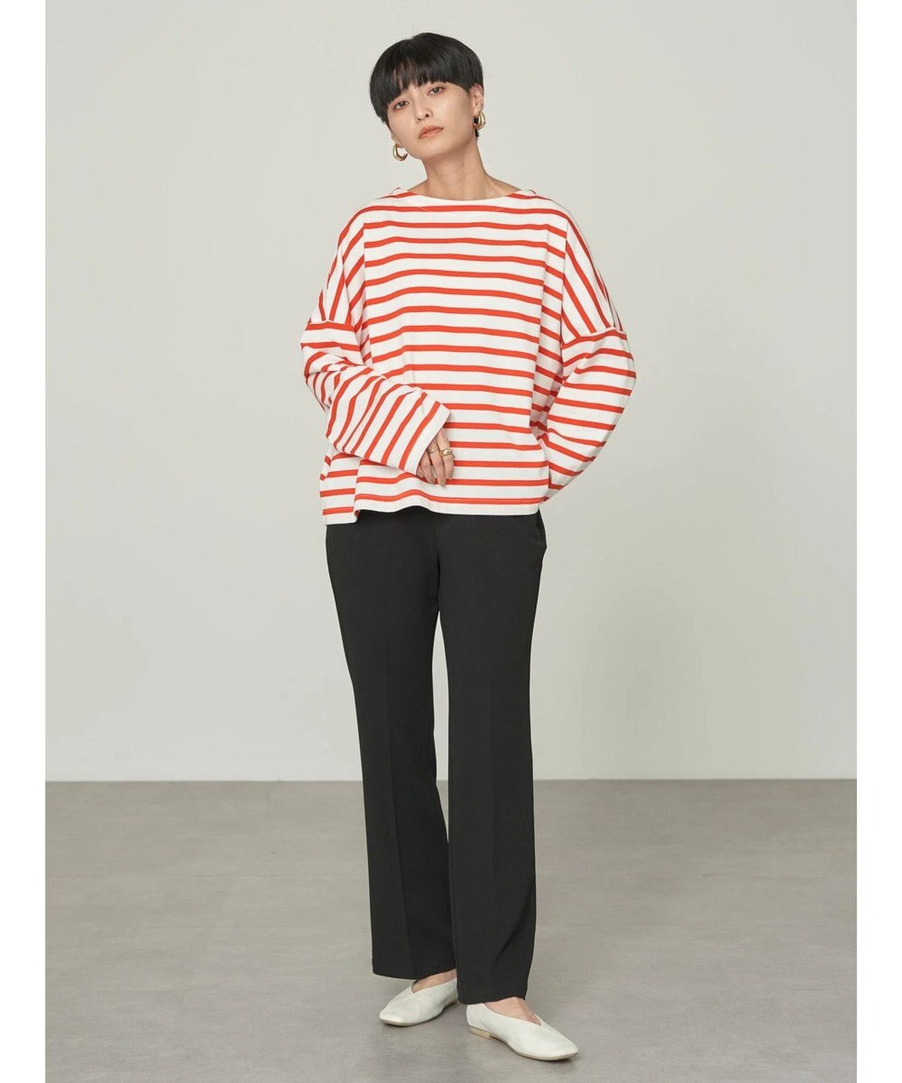 AMERICAN HOLIC ボートネックボーダープルオーバー 