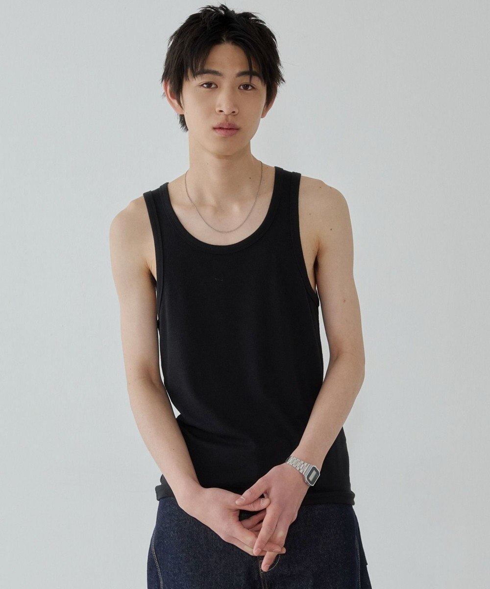 WEGO コットンリブタンクトップ 