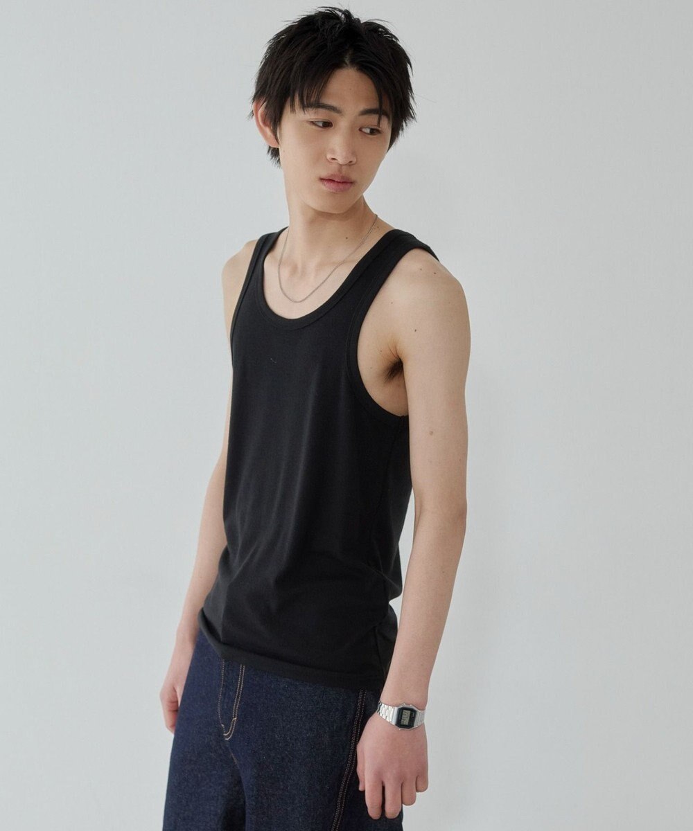 WEGO コットンリブタンクトップ 