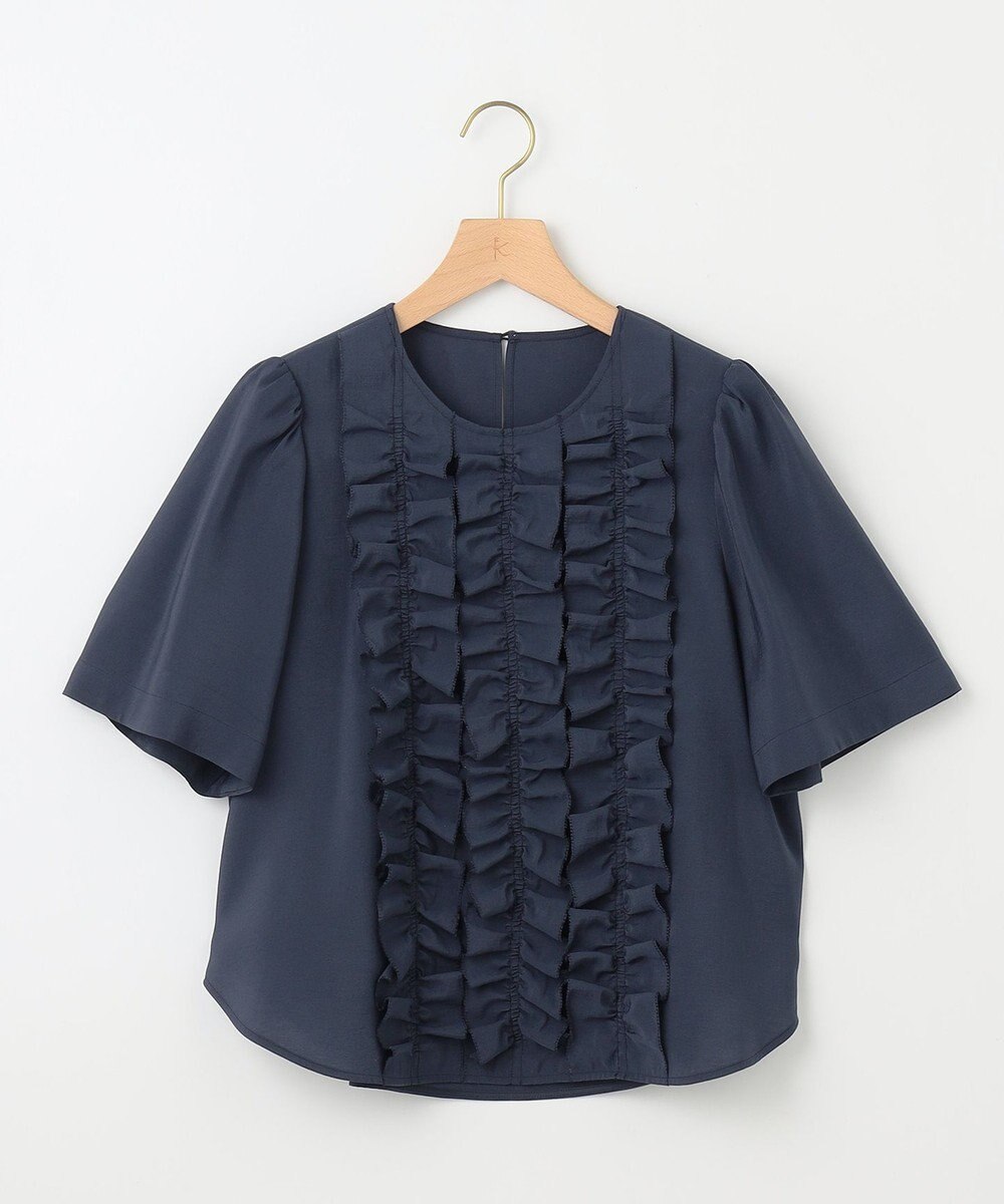 組曲 S 【WEB限定】ヴィンテージジョーゼットフリル ブラウス 