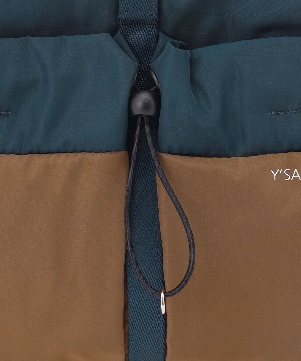 Y'SACCS ドローストリング コンビカラーショルダー 