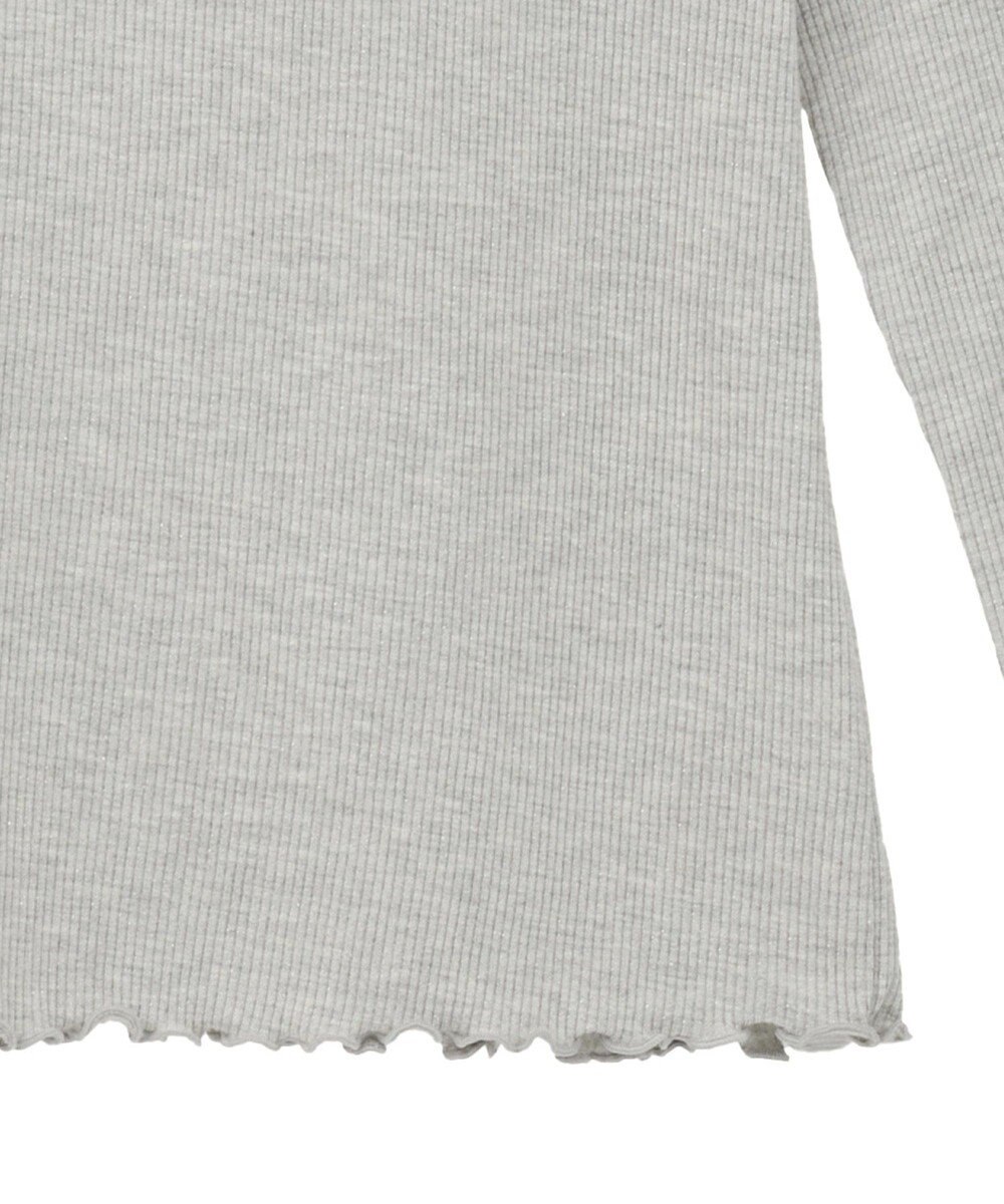 earth music&ecology ラメテレコボートネックプルオーバー 