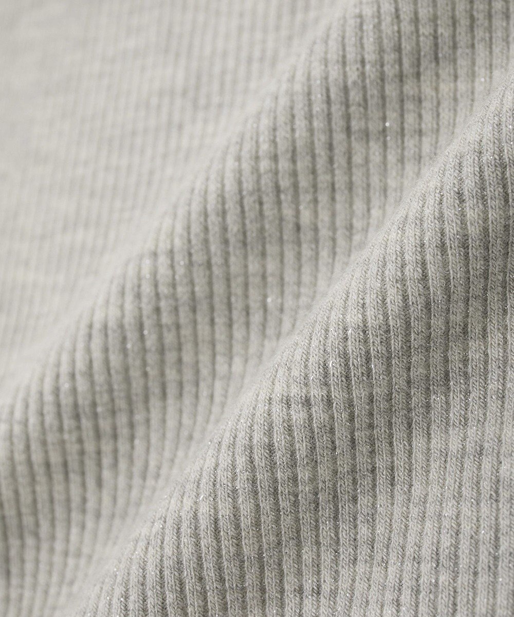 earth music&ecology ラメテレコボートネックプルオーバー 