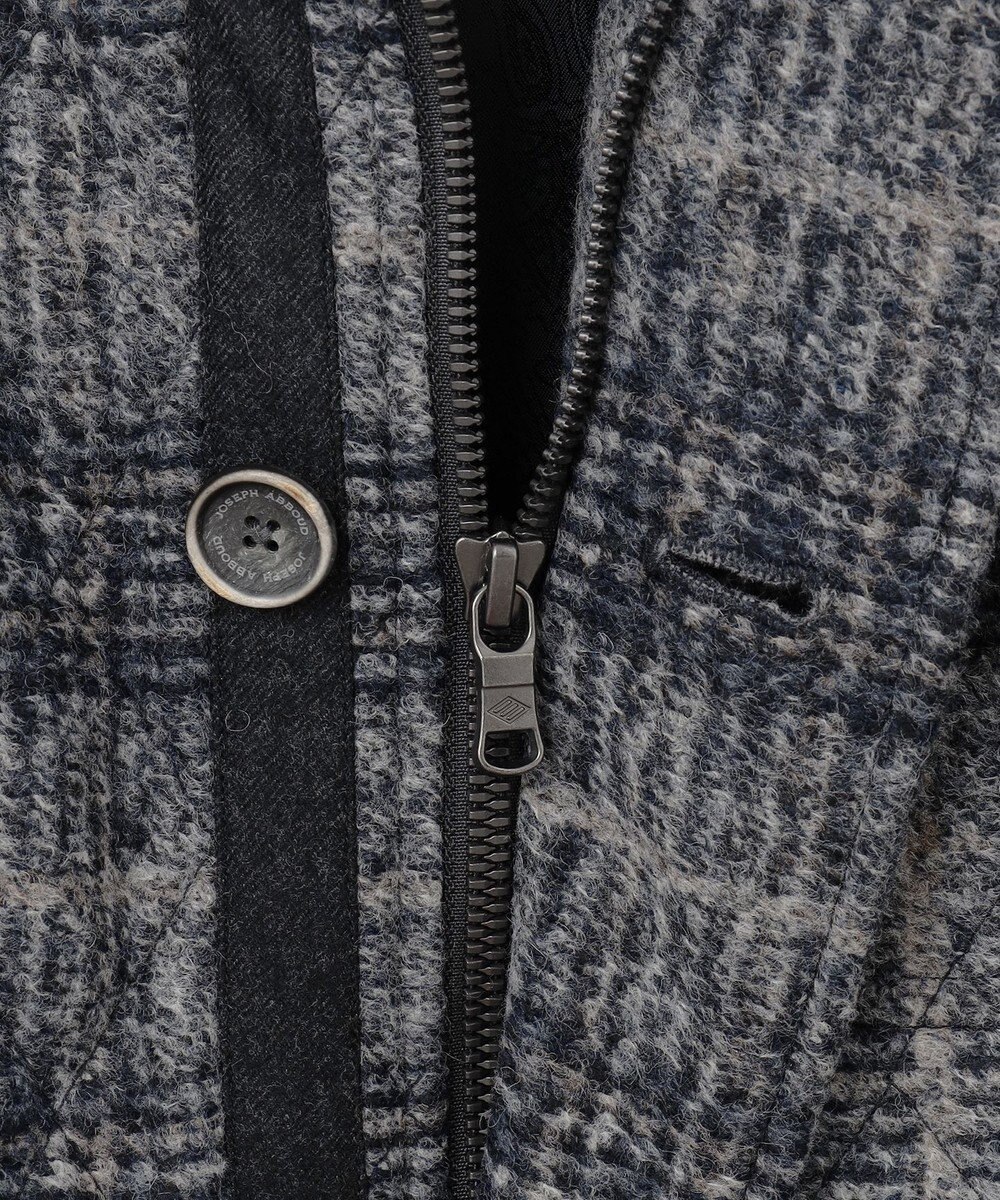 JOSEPH ABBOUD 【ストレッチ/イタリア素材/軽量】 イタリア素材使用・スライバーチェックジャケット 