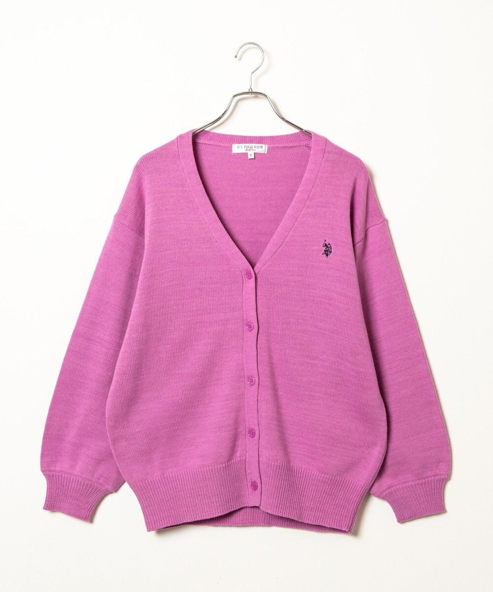 WEGO U.S POLO ASSN.カラーワンポイントカーディガン 