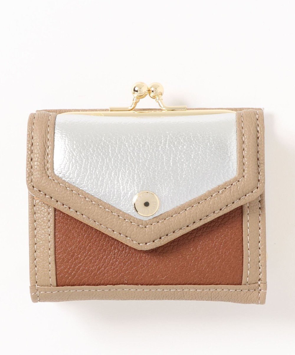 UNBILLION ペルケ perche トリミング配色外ガマミニウォレット 