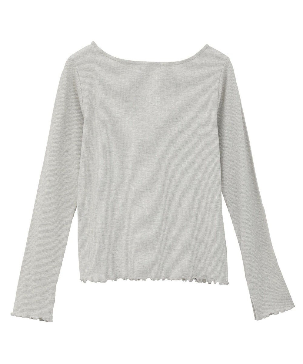 earth music&ecology ラメテレコボートネックプルオーバー 