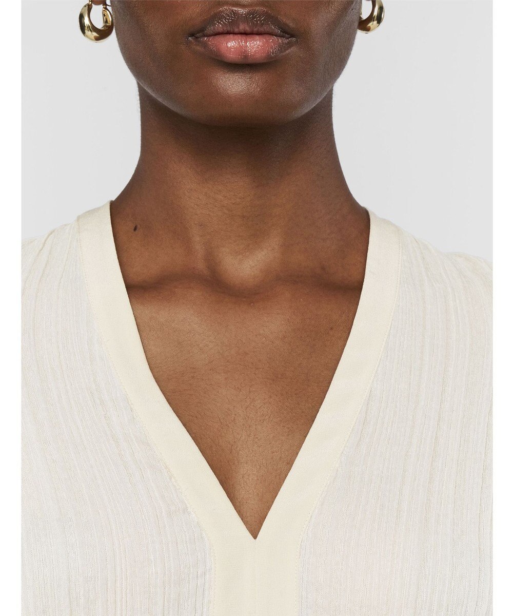 JOSEPH プリーツジャガード　ブラウス 