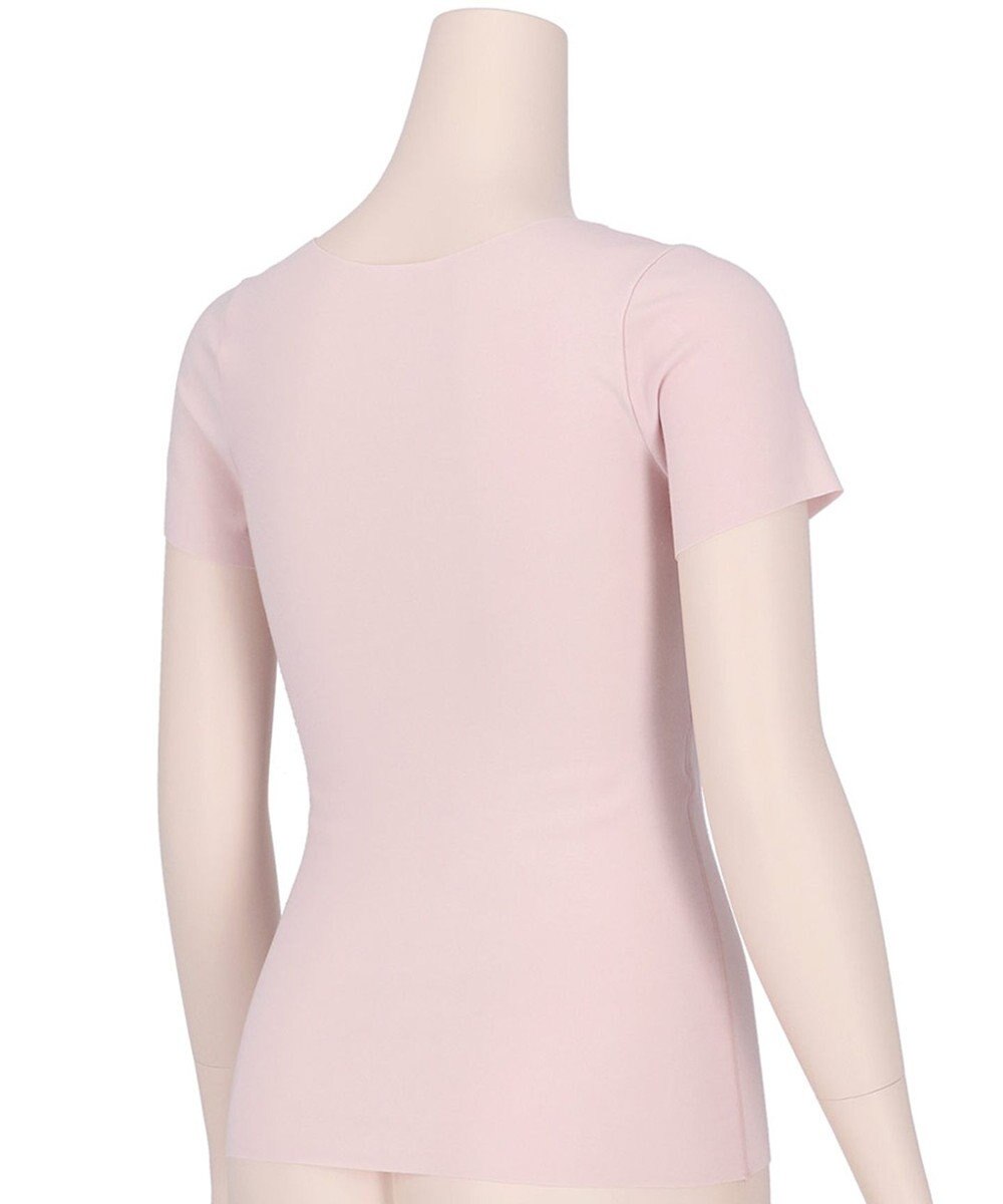 Wing あったかインナー 綿100％(肌側) アウターにひびきにくい ムレにくい 【綿の贅沢 ここちフラット】 3分袖 半袖 秋 冬 EL4373 ウイング／ワコール 